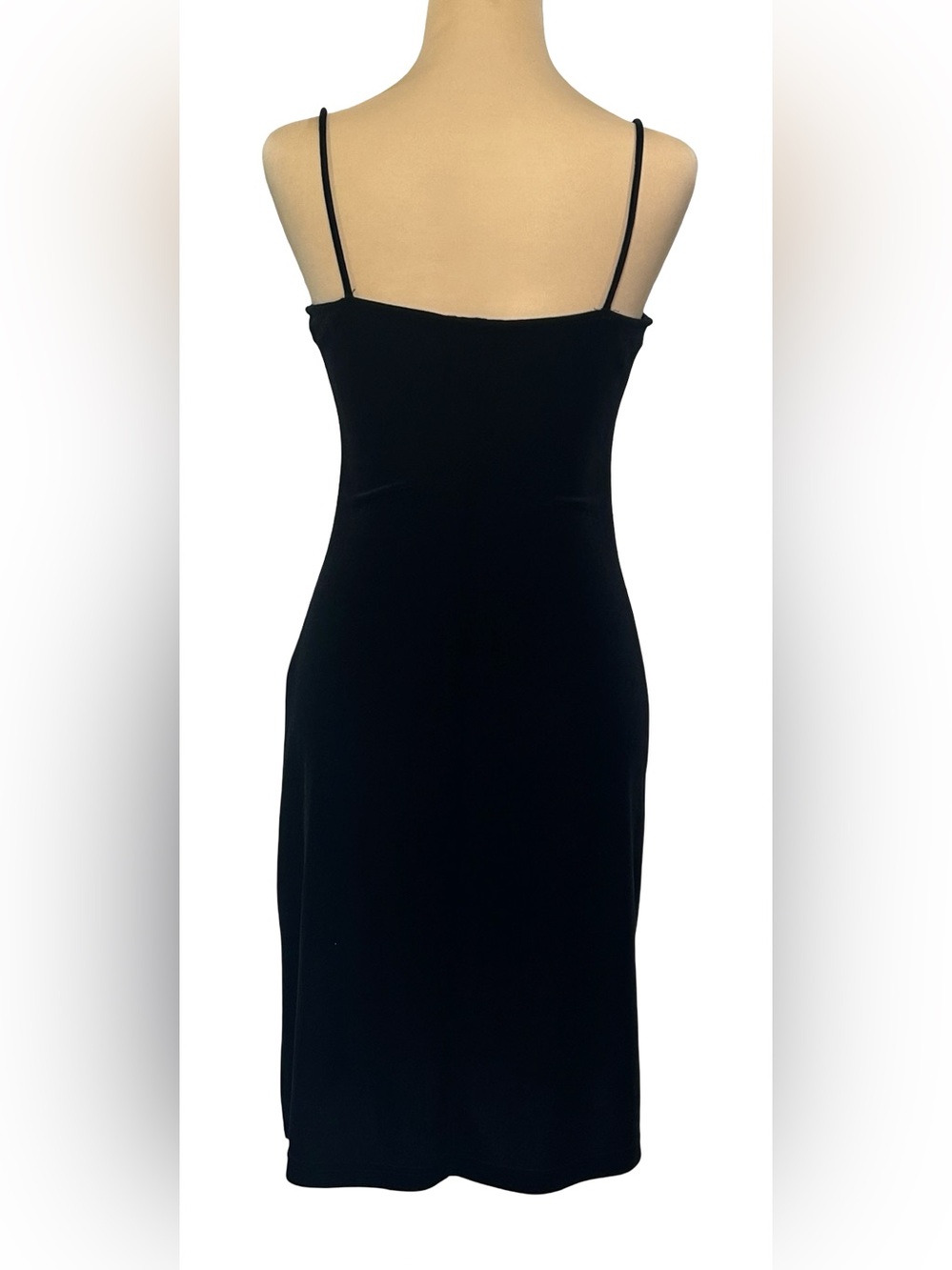 Vintage 90s City Triangles Black Velvet Dress S Embroidered Y2K Goth Whimsigoth - Picture 5 of 10